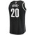 Men'S Fanatics Branded Landry Shamet Black Brooklyn Nets 2020/21 Fast Break Replica Jersey - Icon Edition