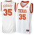 Male Texas Longhorns White Kevin Durant College Basketball 3D Jersey