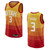 Utah Jazz 3 Ricky Rubio City Swingman Gold 3D Jersey