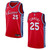 Philadelphia 76Ers 25 Ben Simmons Statement Swingman Red 3D Jersey