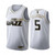 Jarrell Brantley #5 Utah Jazz White Golden Edition Jersey