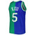 Jason Kidd Dallas Mavericks Mitchell & Ness Hardwood Classics 1994-95 Split Swingman Jersey - Blue/Green