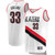 Zach Collins Portland Trail Blazers Fanatics Branded Fast Break Player Association Edition White 3D Jersey