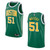 Boston Celtics 51 Tremont Waters Earned Swingman Green 3D Jersey