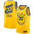 Stephen Curry Golden State Warriors Hardwood Classics Finished Swingman Yellow The City Classic Edition 3D Jersey