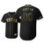 Texas Rangers #00 Any Name Mlb 2019 Golden Edition Black Jersey Gift For Rangers Fans
