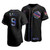 Men'S Chicago Cubs Javier Baez #9 Iridescent Logo Holographic Limited  Jersey Black