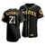 Men'S Pittsburgh Pirates Roberto Clemente #21 Golden Edition Black  Jersey