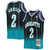 Larry Johnson Charlotte Hornets Mitchell & Ness  1992/93 Hardwood Classics Fadeaway Swingman Player Jersey - Teal/Black
