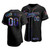 Men'S Los Angeles Dodgers Custom #00 Iridescent Logo Holographic Limited  Jersey Black