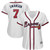 Dansby Swanson Atlanta Braves Majestic Womens 2021 Home Cool Base Player Jersey Jersey White 2021