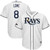 Brandon Lowe Tampa Bay Rays Majestic 2021 Postseason Official Cool Base Player Jersey Jersey White