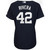 New York Yankees Mariano Rivera Majestic Womens 2021 Hall Of Fame Cool Base Player Jersey Jersey Navy 2021
