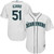 Ichiro Suzuki Seattle Mariners Majestic Home Official Cool Base Player White 3D Jersey