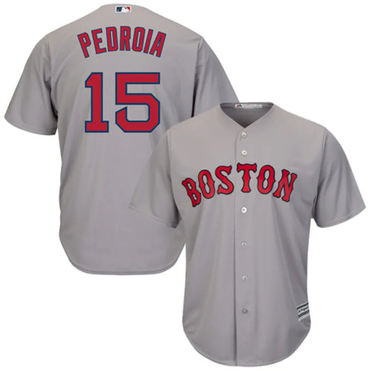 Dustin Pedroia #15 Boston Red Sox Majestic Limited Cool Base Player Jersey - Gray