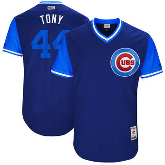Anthony Rizzo #44 Chicago Cubs Majestic Womens 2017 Tony Nickname Players Weekend Limited Jersey - Royal