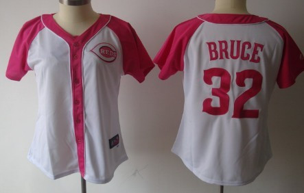 Jay Bruce #32 Cincinnati Reds Majestic Womens 2012 Fashion By Athletic Limited Jersey
