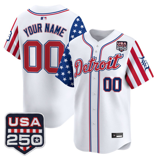 Detroit Tigers 'America250 Edition' Vapor Premier Limited Custom Jersey
