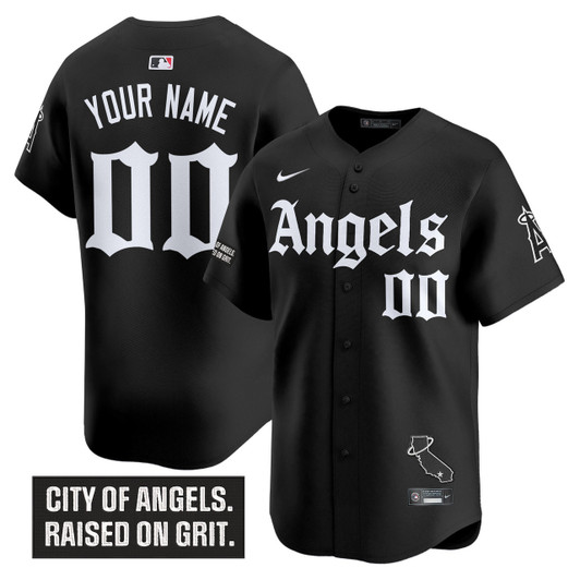 Gothic Halo Los Angeles Angels ' Edition' Vapor Premier Limited Custom Jersey