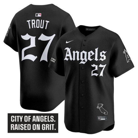 Gothic Halo Los Angeles Angels Men'S ' Edition' Vapor Premier Limited Jersey