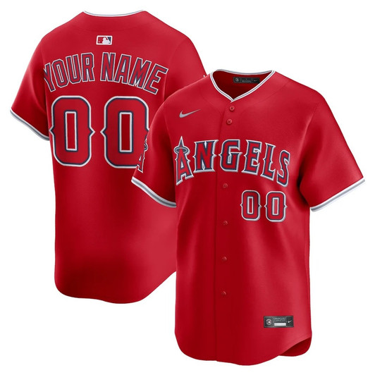 Los Angeles Angels Custom Alternate Limited Jersey - Red