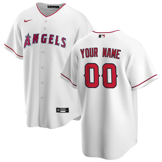 Los Angeles Angels Custom Home Limited Jersey - White