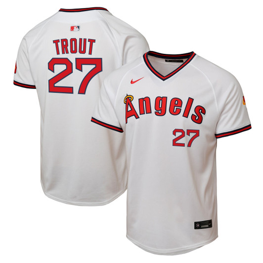Mike Trout #2 Los Angeles Angels Nike Youth Alternate Limited Player Jersey - White