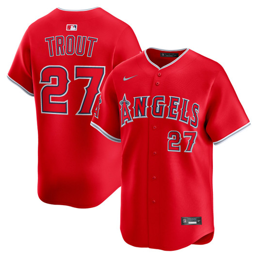 Mike Trout Los Angeles Angels Nike Men'S Alternate Limited Player Jersey - Red