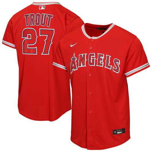 Mike Trout Los Angeles Angels Nike Youth Alternate Limited Jersey - Red