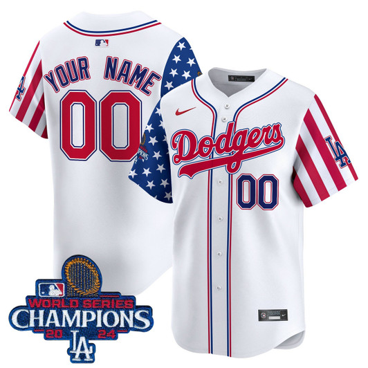 American Style Los Angeles Dodgers 2024 World Series Champions Vapor Premier Limited Custom Jersey