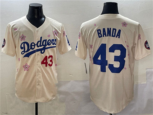 Anthony Banda #43 Los Angeles Dodgers 2025 Tokyo Series Limited B Jersey - Cream