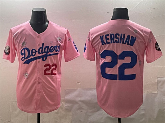 Clayton Kershaw #22 Los Angeles Dodgers 2025 Tokyo Series Limited Jersey - Pink