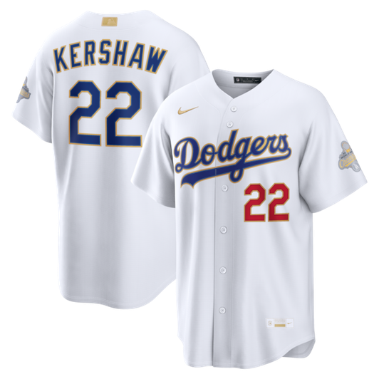 Clayton Kershaw #22 Los Angeles Dodgers 2026 Gold Stadium Jerse Limited Jersey - White