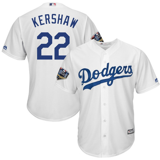Clayton Kershaw #22 Los Angeles Dodgers Majestic 2018 World Series Limited Cool Base Player Jersey - White