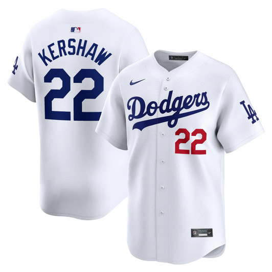 Clayton Kershaw #22 Los Angeles Dodgers Nike Home Limited Player Jersey - White