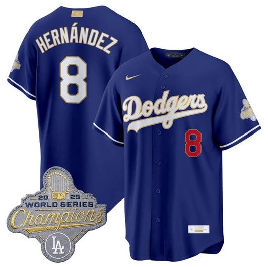 Enrique Hernndez #8 Los Angeles Dodgers 2026 Gold Limited Jersey - Royal