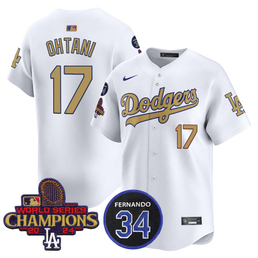 Fernando Patch #34 Los Angeles Dodgers Men'S 2025 Vapor Premier Limited Jersey - Gold