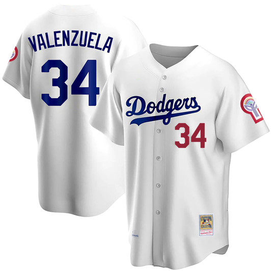 Fernando Valenzuela #34 Los Angeles Dodgers Limited Cool Base Jersey - White