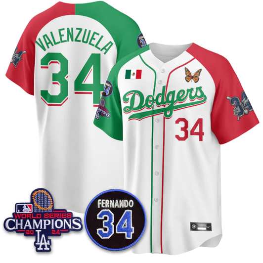 Fernando Valenzuela #34 Los Angeles Dodgers Mexican 34 Alternate Limited Jersey