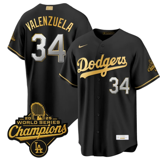 Fernando Valenzuela #34 Los Angeles Dodgers Premier Jersey - Gold