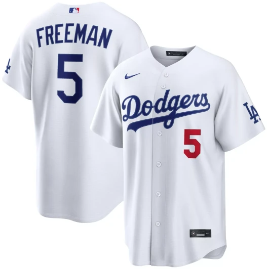 Freddie Freeman #5 Los Angeles Dodgers Nike Men'S Home Stadium Limited Jersey - White