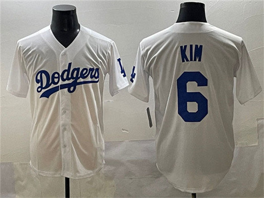 Hyeseong Kim #6 Los Angeles Dodgers Limited Cool Base Baseball Jersey - White