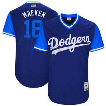 Kenta Maeda #18 Los Angeles Dodgers Majestic Mens 2017 Maeken Players Weekend Authentic Jersey - Royal