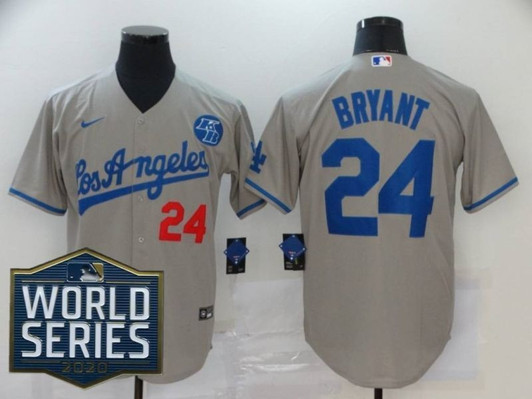 Kobe Bryant #24 Los Angeles Dodgers 2020 Limited Jersey - Grey