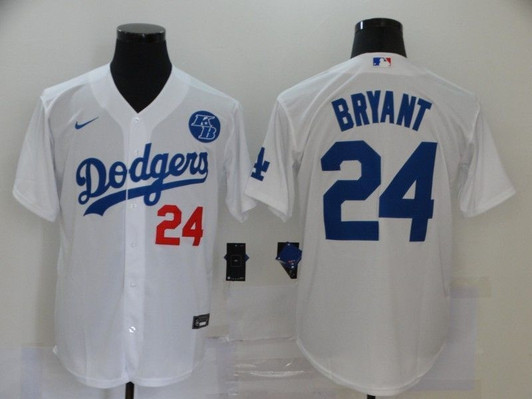 Kobe Bryant #24 Los Angeles Dodgers 2020 Tribute Limited Jersey - White