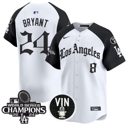 Kobe Bryant #24 Los Angeles Dodgers 2025 La Gothic Style Vapor Premier Limited Jersey