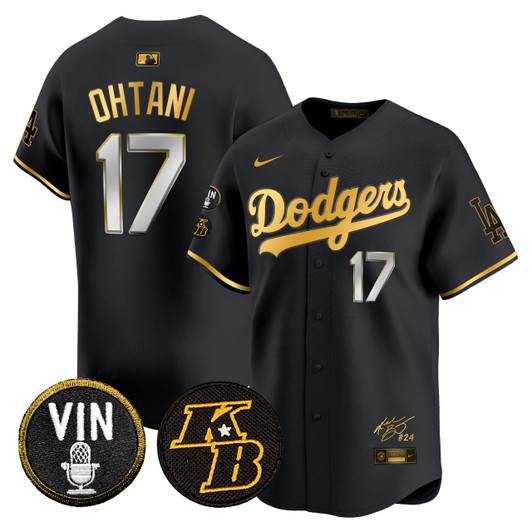 Kobe Bryant #24 Los Angeles Dodgers Men'S Vin Patch Signature Vapor Premier Limited Jersey
