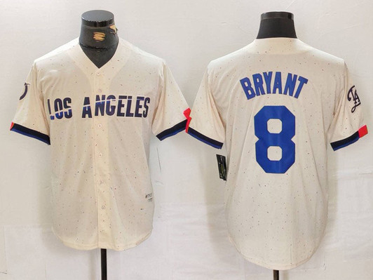 Kobe Bryant #8 Los Angeles Dodgers 2024 City Connect Limited Base Jersey - Cream