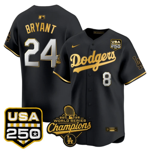 Kobe Bryant #8 Los Angeles Dodgers 2025 World Series Champions Usa Limited Jersey