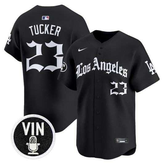 Kyle Tucker #23 Los Angeles Dodgers 'La Gothic Style' Vapor Premier Limited Jersey